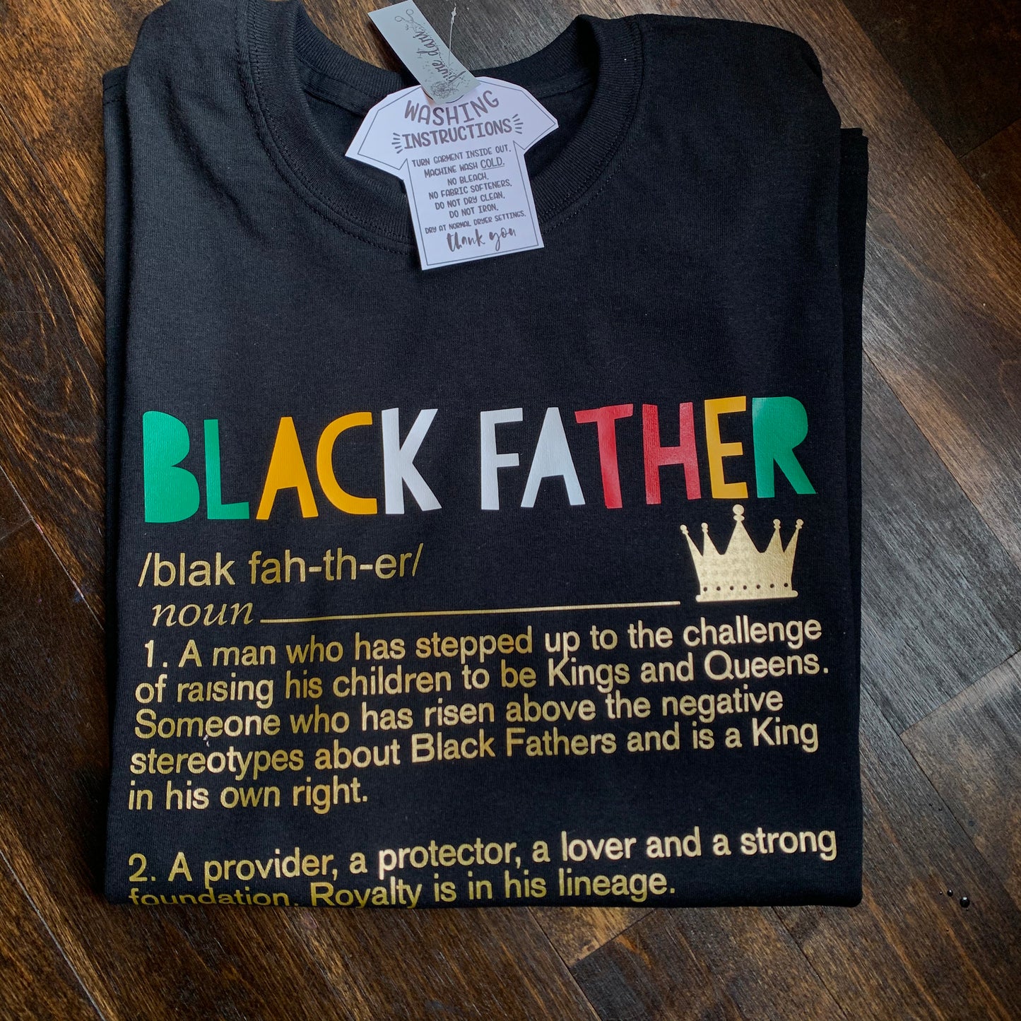 Black Father Unisex T-Shirt