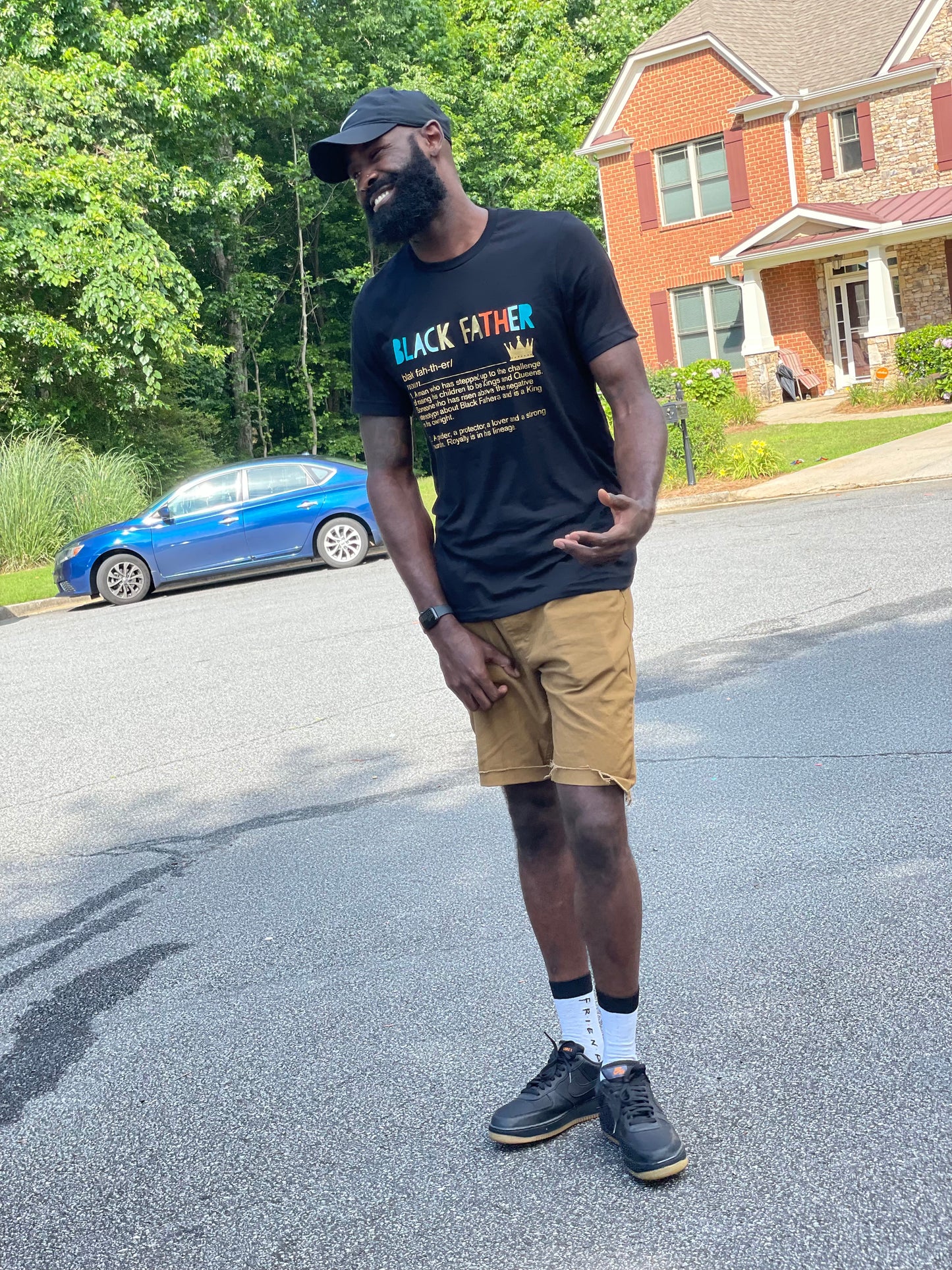 Black Father Unisex T-Shirt