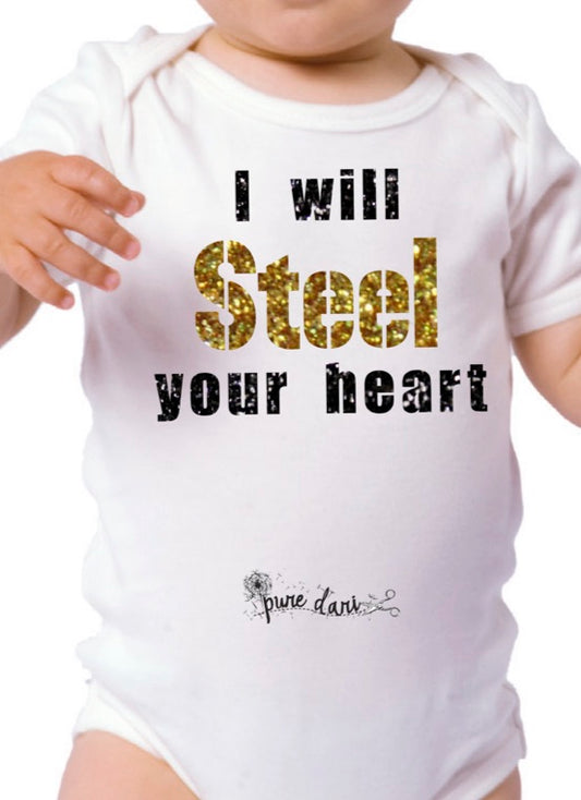 I will Steel your heart Short-Sleeve Onesie